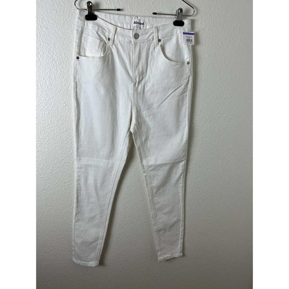 Abound High Rise Skinny Jeans Womens Size 32 White Denim‎ Stretch